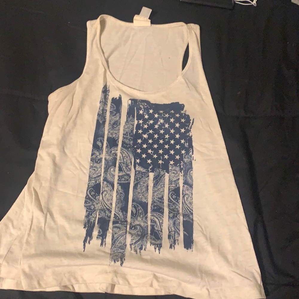 American flag tank